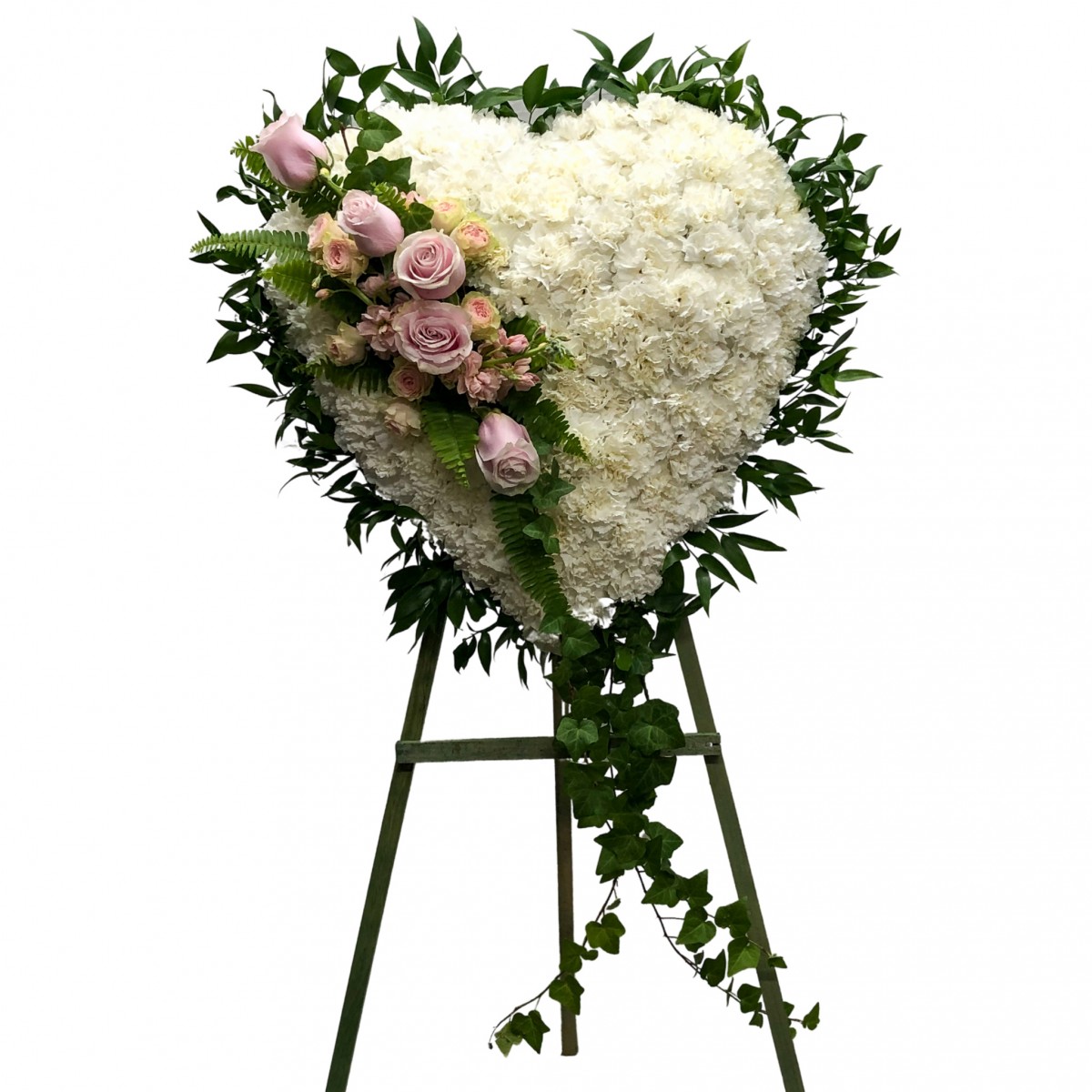 Heart with Pink Roses