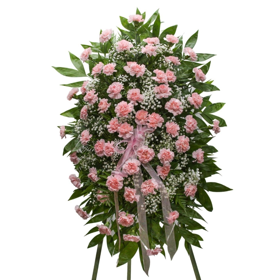 Pink Carnation Classic Sympathy 5 Piece Set - Image 3